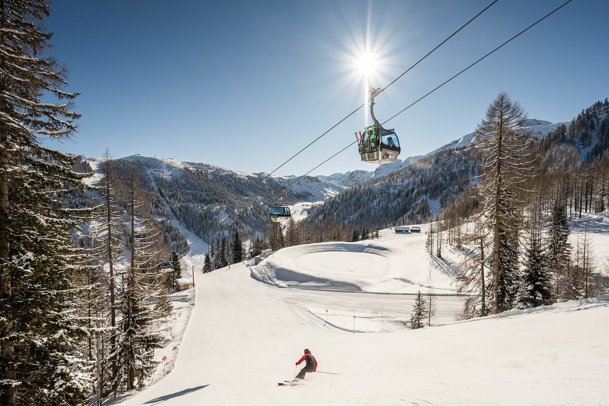 Schneesicheres Skigebiet in Zauchensee auf 1.350 m Seehöhe in Ski amadé