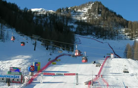 View of the World Cup Arena in Zauchensee